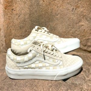 Vans Old Skool platform checkered shoes